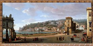 Ansicht des Chiaia-Viertels, Neapel von Gaspar van Wittel