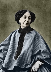 George Sand (Aurore Dupin, Baronne Dudevant) (1804-1876), französische Schriftstellerin, fotografiert von Nadar um 1865.