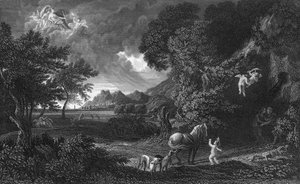 Dido und Aeneas im Sturm