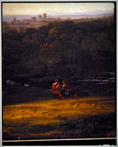 Italienische pastorale Landschaft (Detail)