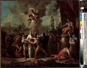 Das Martyrium des heiligen Laurentius von Rom