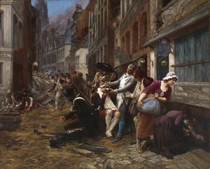 Episode der Belagerung von Lille, 1792 von Gaston Theodore Melingue