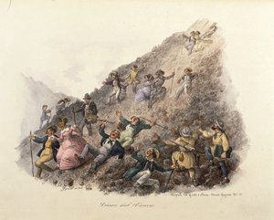 Der Abstieg vom Vesuv