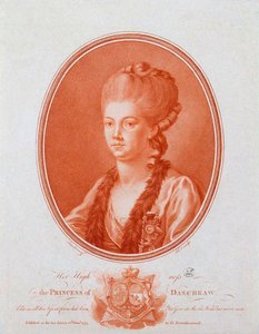 Porträt von Prinzessin Jekaterina Romanowna Woronzowa-Daschkowa 1743-1810, 1777 von Gavriil Ivanovich Skorodumov