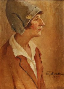 Porträt der Dichterin Anna Achmatowa 1889-1966, 1929 von Gavriil Petrovich Makaturin