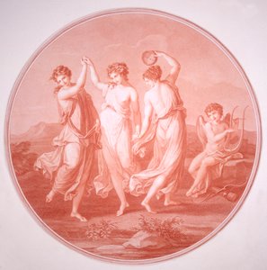 Die drei Grazien und Amor