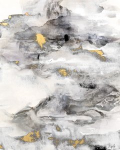 Abstrakter Goldfluss