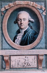 Porträt von Valentin Hauy (1745-1822) von Genevieve (after) Favart