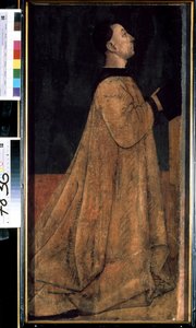 Porträt eines Patriziers, Mitglied einer reichen Familie des mittelalterlichen Italiens von Gentile Bellini