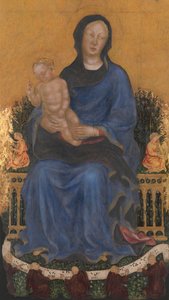 Madonna und Kind mit Engeln von Gentile da Fabriano