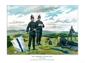 Die 1. Middlesex Victoria Rifles, um 1890