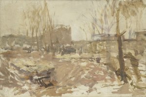 Baustelle an der De Clercqstraat von Georg-Hendrik Breitner