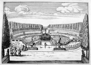 Ornamentaler Brunnen- und Gartendesign, 1664 von Georg Andreas Bockler