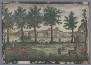 Ansicht des Hofvijver in Den Haag