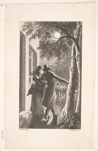 Illustration mit Entführung bei Nacht von Georg Christian Schule
