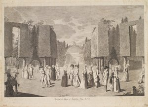 Aussicht am Eingang des Friederichsberg Parks im Jahr 1786