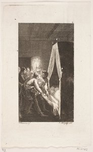 Titelvignette zu Smollett "Peregrine Pickles Tildragelser" von Georg Christian Schule