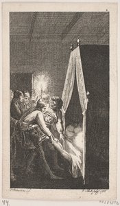 Titelvignette zu Smollett "Peregrine Pickles Tildragelser"