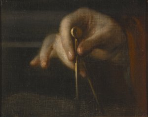 Der Zirkel in der Hand eines Architekten (ca. 1727)