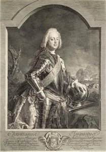 Porträt von Christian August, Prinz von Anhalt-Zerbst von Georg Freidrich Schmidt