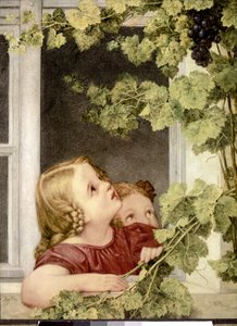 Kind am Fenster, ca. 1843 von Georg Friedrich Kersting
