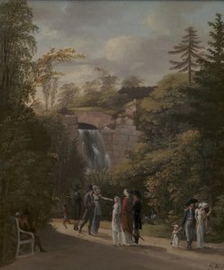 Der Wasserfall im Frederiksberg-Garten bei Kopenhagen