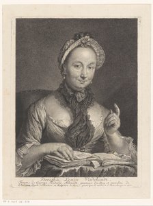 Porträt von Dorothée Louise Viedebandt, Frau des Künstlers Georg Friedrich Schmidt