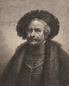Selbstporträt von Rembrandt von Georg Friedrich Schmidt