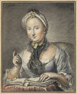 Die Frau des Künstlers mit einem Buch