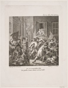 Illustration zu Holbergs Komödien von Georg Haas