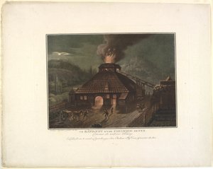 Ein Gebäude einer Eisenhütte von Georg Haas