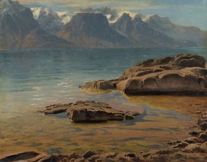 Genfer See bei Vevey gegen Evian