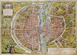 BRAUN, George (1541-1622). ORTELIUS, Abraham (1527-1598). HOGENBERG, Franz (1535-1590). Civitatis Orbis Terrarum (Theatrum orbis terrarum). 1572-1617. Paris (1572). Band I. Radierung. SPANIEN. KASTILIEN UND LEON. Salamanca. Universitätsbibliothek Salamanca