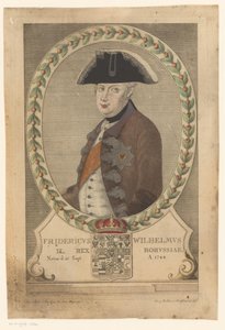 Porträt von Friedrich Wilhelm II., König von Preußen von Georg Mathäus Probst