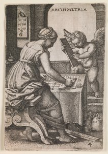 Arithmetria, aus der Serie "Die Freien Künste", um 1541