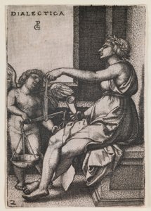 Dialektik, aus der Serie „Die freien Künste“ von Georg Pencz