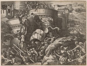 Die Belagerung von Karthago von Georg Pencz