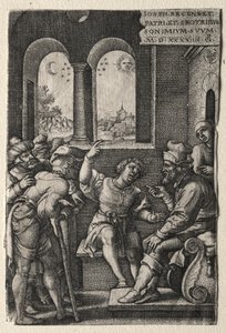 Die Geschichte von Joseph: Joseph erzählt seinem Vater seine Träume von Georg Pencz