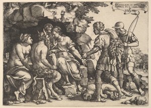 Thetis und Chiron, 1543