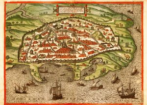 Alexandria, Ägypten von Georg and Hogenberg Franz (1535 90) Braun