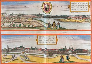 Dresden, Leipzig, Deutschland von Georg and Hogenberg Franz (1535 90) Braun