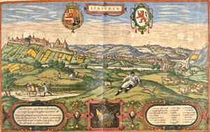 Limburg, Belgien von Georg and Hogenberg Franz (1535 90) Braun
