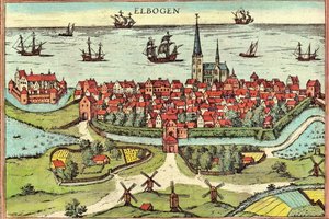 Malmö, Schweden von Georg and Hogenberg Franz (1535 90) Braun