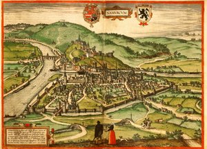 Namur, Belgien von Georg and Hogenberg Franz (1535 90) Braun