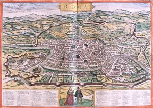 Rom, Italien von Georg and Hogenberg Franz (1535 90) Braun