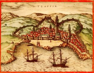 Safi, Marokko von Georg and Hogenberg Franz (1535 90) Braun