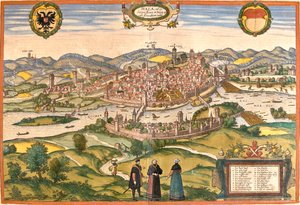 Schwäbisch Hall, Deutschland von Georg and Hogenberg Franz (1535 90) Braun