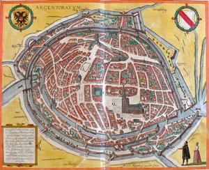 Straßburg, Frankreich von Georg and Hogenberg Franz (1535 90) Braun