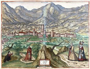 Fondi (Römisches Land), Italien von Georg Braun and Hogenberg Franz