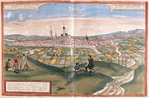 Sankt Pölten, Österreich (Stich) von Georg Braun and Hogenberg Franz